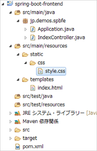 Spring Bootでstaticにcss配置