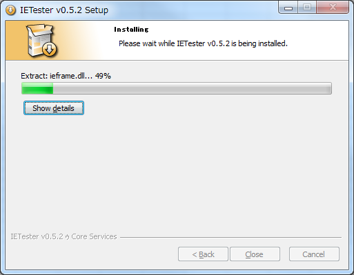 IETester install 007