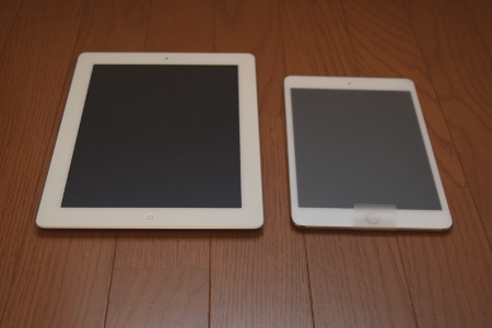 iPad 2012 と iPad mini 4 を比較