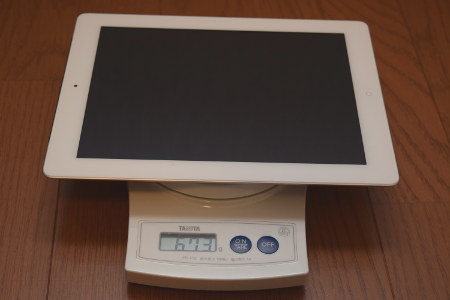 iPad 2012の重さ
