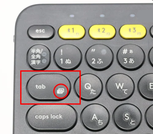 K380のTabキーにはカメラのアイコンがある