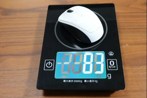 Microsoft Wireless Mobile Mouse 3500の実測重量(電池込み)