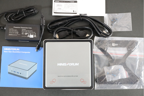 Minisforum U820の同梱品