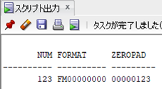 Oracle TO_CHAR関数で数値をゼロで埋める