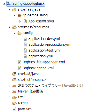 Spring Boot Logbackを使ったサンプル構成