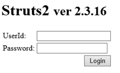 Struts2.3+S2JDBC ログインページ