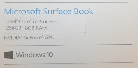 Surface Book購入スペック