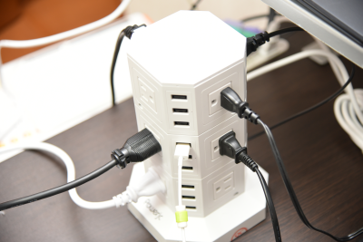 Powerjcのタワー型電源タップを使ってみた