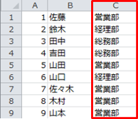 VBA Findメソッド DBシートに部署項目追加