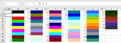 Excel VBA カラーパレット
