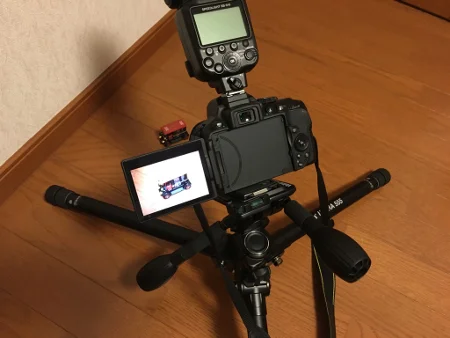 Velbon Ultra 555はローポジションに対応している