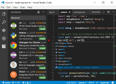 visual studio code install