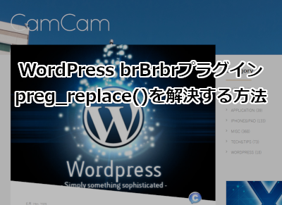 WordPress brBrbrプラグインでエラー！Warning: preg_replace()を解決する方法